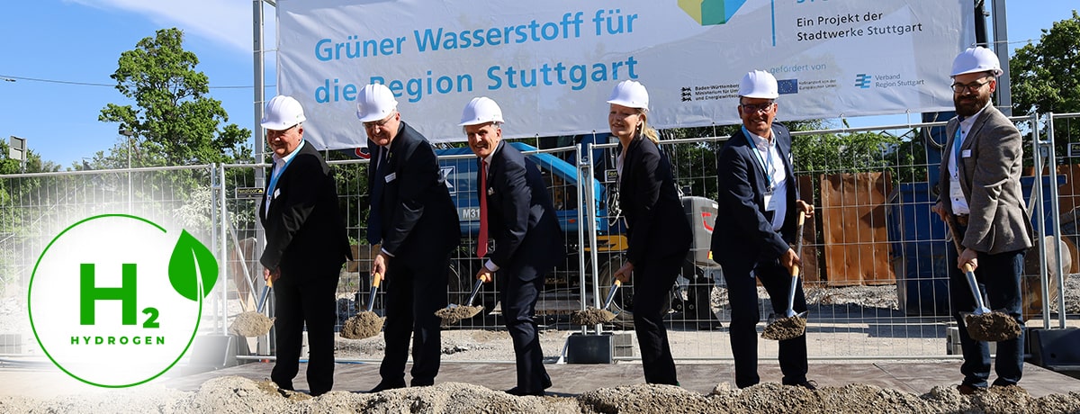 Spatenstich für Projekt zu grünem Wasserstoff